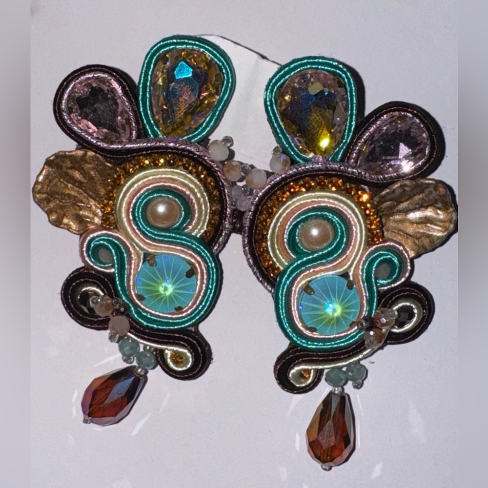 Soutache artesanal earings